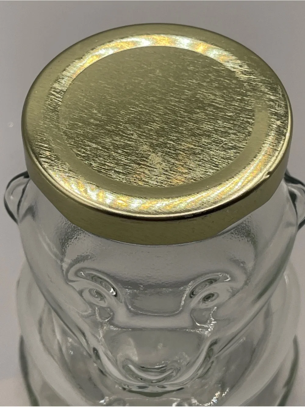 Bear Shaped Glass Jar With Lid.‎ 4.25